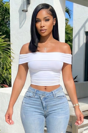Off Shoulder Top (White)