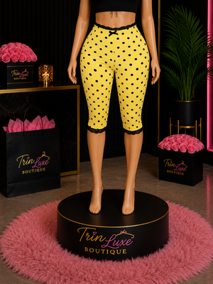Polka Dot Capri (Yellow)