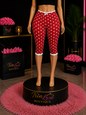 Polka Dot Capri (Red)