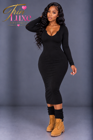 Basic V Dress