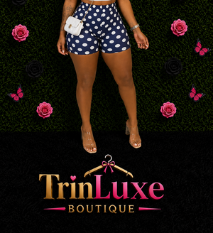 Polka Dot Short ONLY  (Navy)